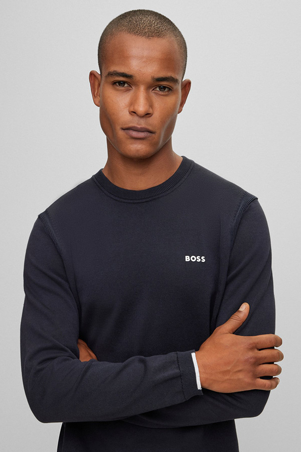 SWEATSHIRT BOSS - 402 BLUE